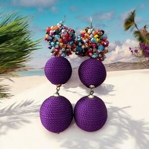 Beaded Earrings, Colorful and Fun